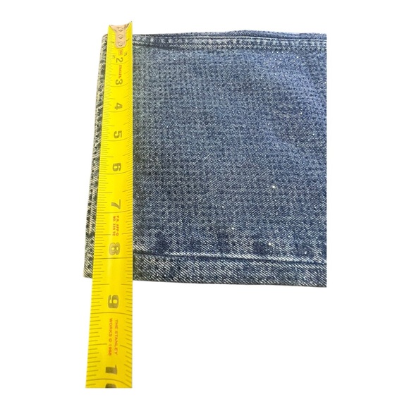 N.W.O.T Zara Beaded Denim Jeans Shiny Blue Women’s Size 8 - Picture 10 of 10